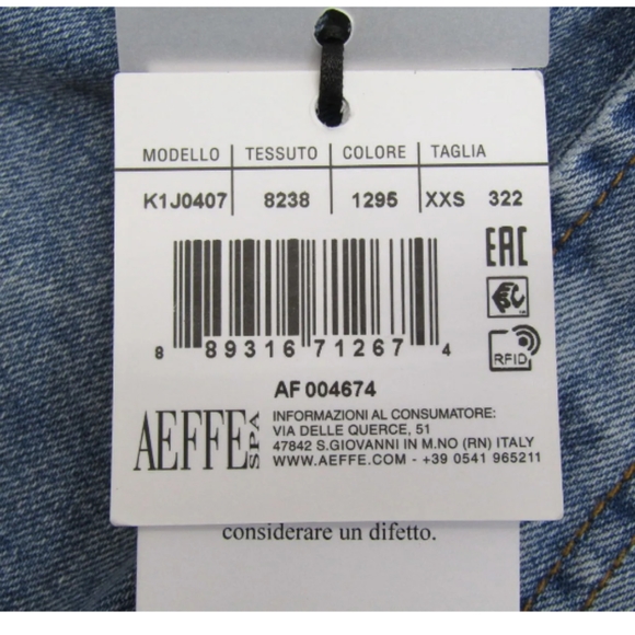 💙 NWT Moschino Denim Upside-Down Jean Skirt - Picture 4 of 7